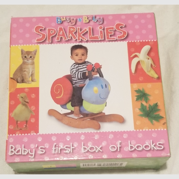 Busy Baby sparkles 4 volume book set baby's first box of books - Picture 2 of 6